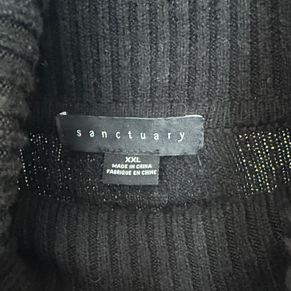 Sanctuary Black Turtleneck Sweater Dress - Picture 2 of 3